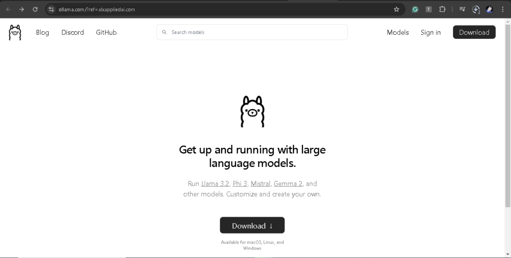 Large Language Models(LLMs) Ollama 